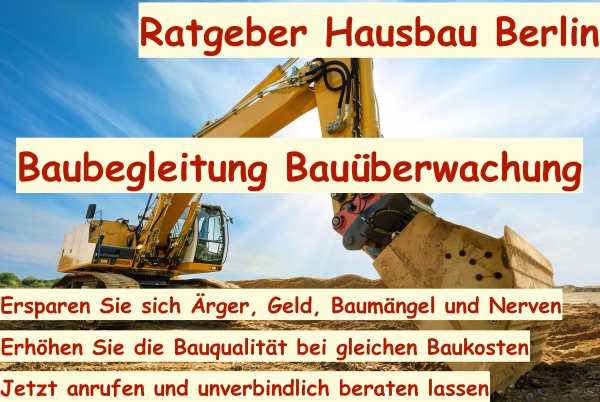 Ratgeber Hausbau Berlin - Beratung und Baubegleitung